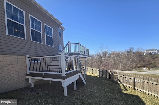 85 Malek Dr, Hanover, PA 17331 - fenced backyard featuring a wooden deck