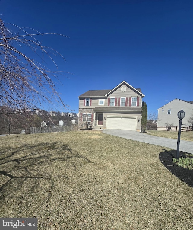 85 Malek Dr, Hanover, PA 17331 - traditional home featuring an attached garage and concrete driveway