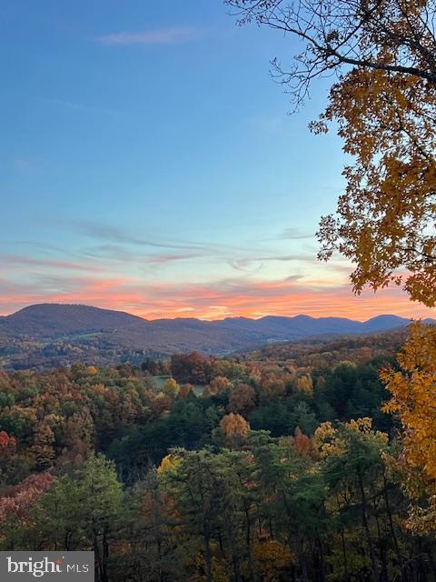 158 Hideaway Ln, Upper Tract, WV 26866 - view of mountain backdrop featuring a forest