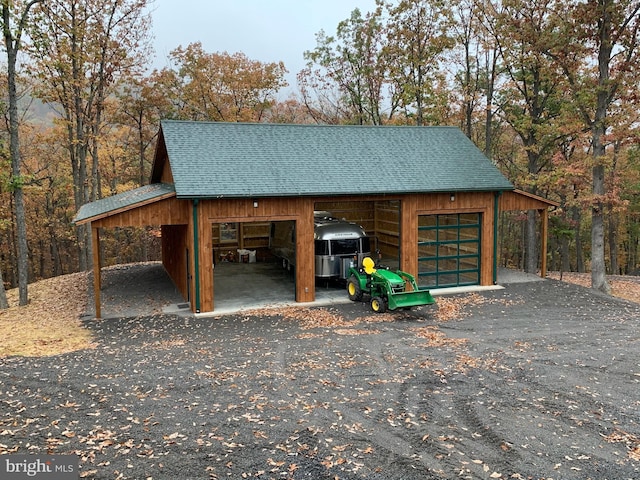 158 Hideaway Ln, Upper Tract, WV 26866 - garage with a detached garage