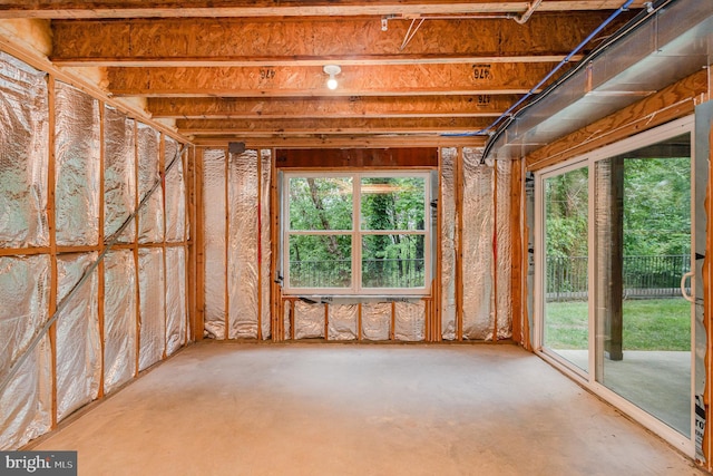 miscellaneous room with concrete floors