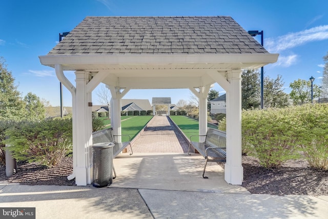 view of home's community with a bocce ball area