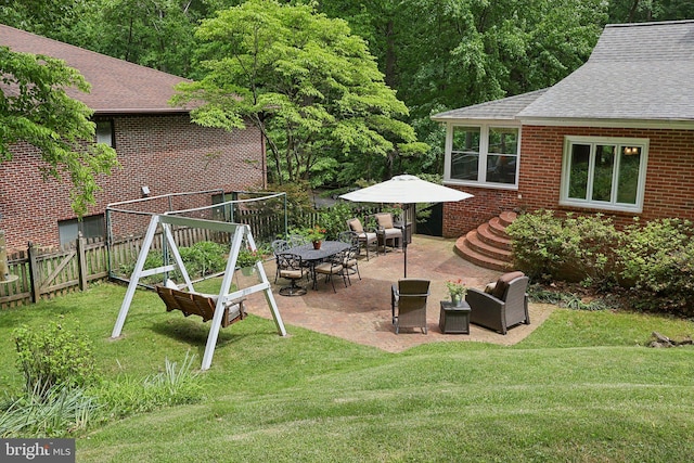3919 30th St N, Arlington, VA 22207 - view of yard with a patio area and an outdoor hangout area