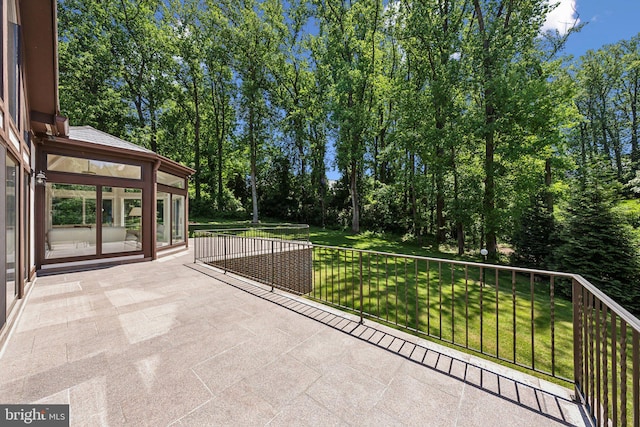 6723 Georgetown Pike, Mclean, VA 22101 - view of patio / terrace featuring view of scattered trees