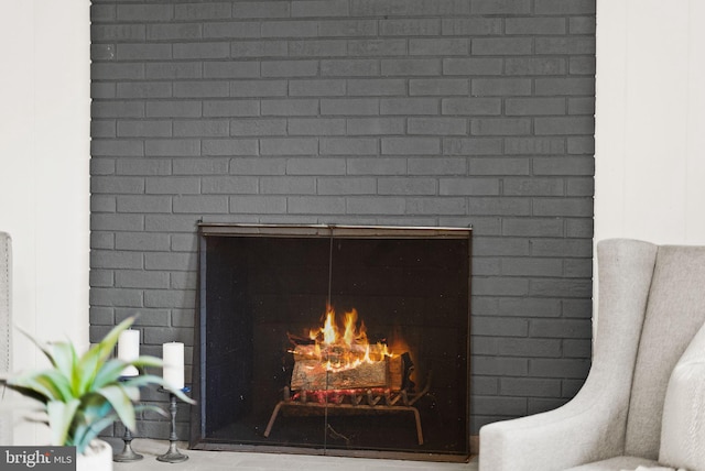 5632 Maxine Ct, Alexandria, VA 22310 - detailed view of a brick fireplace