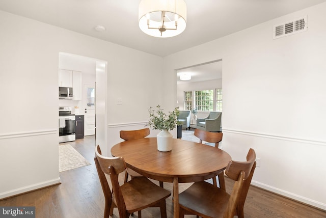 5632 Maxine Ct, Alexandria, VA 22310 - dining area featuring wood finished floors and baseboards