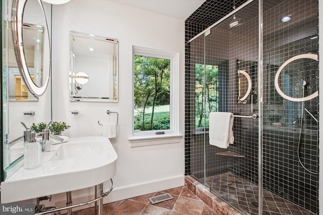 302 Ellsworth Dr, Silver Spring, MD 20910 - bathroom featuring a shower stall and baseboards