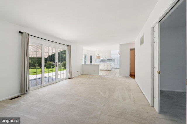 15 Horseshoe Dr, Mount Laurel, NJ 08054 - unfurnished living room featuring light colored carpet and baseboards