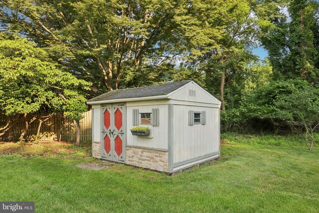 15 Horseshoe Dr, Mount Laurel, NJ 08054 - view of shed with view of wooded area
