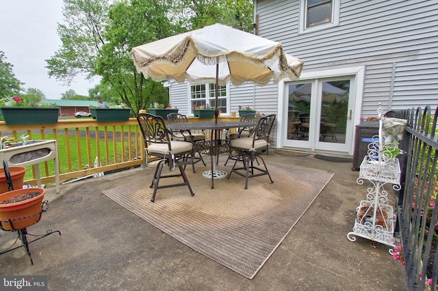 view of patio / terrace with outdoor dining space