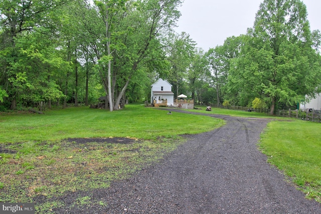 view of dirt / gravel road