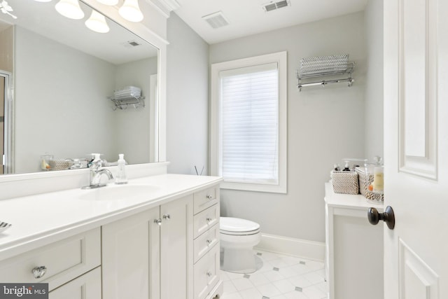 51 Farrier Ln, Newtown Square, PA 19073 - bathroom with vanity, toilet, and baseboards