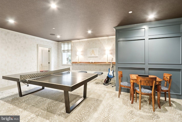 51 Farrier Ln, Newtown Square, PA 19073 - rec room featuring recessed lighting, ornamental molding, and baseboards