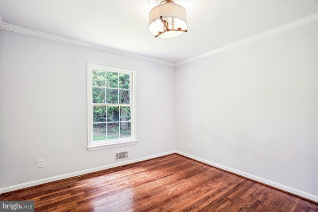 12303 Captain Smith Ct, Rockville, MD 20854 - unfurnished room with wood finished floors, ornamental molding, and baseboards