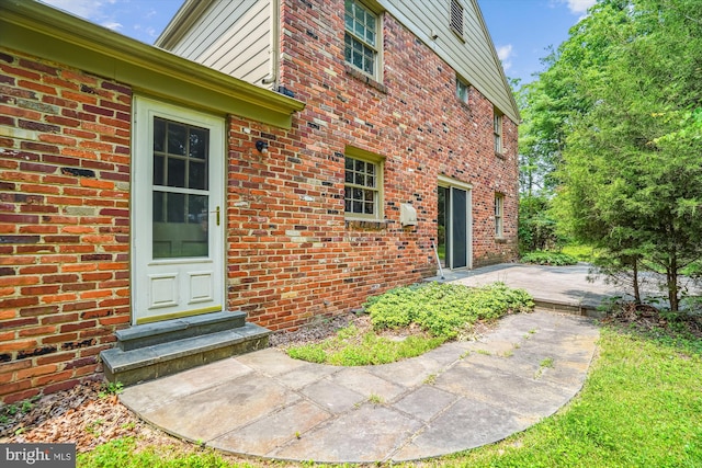 12303 Captain Smith Ct, Rockville, MD 20854 - doorway to property featuring brick siding