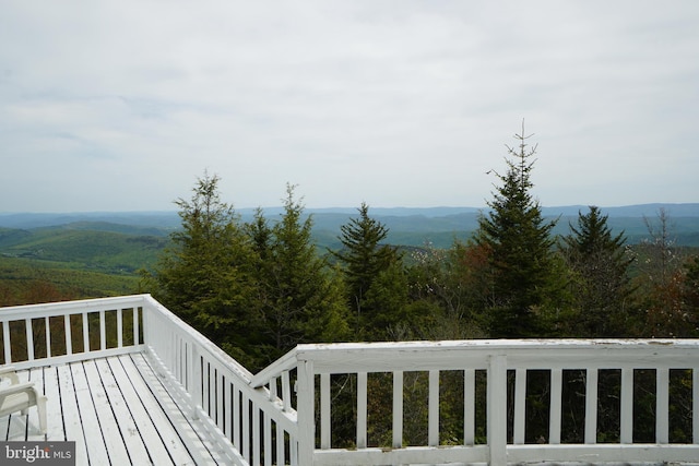 view of mountain background featuring a forest