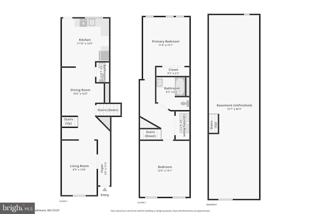 109 N Collington Ave, Baltimore, MD 21231 - view of home floor plan