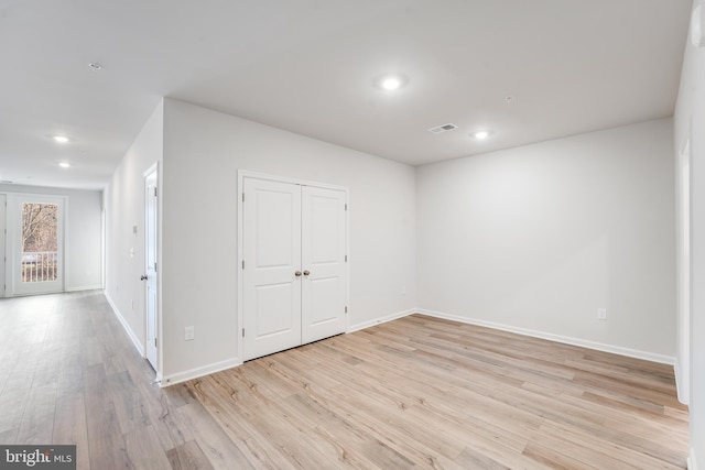 4003 Seaside Alder Rd Unit 0208, Rose, Bowie, MD 20720 - spare room with light wood-style floors, baseboards, and recessed lighting