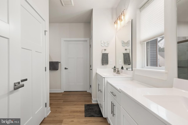 30366 Indigo Way, Georgetown, DE 19947 - full bathroom with wood finished floors, vanity, and baseboards