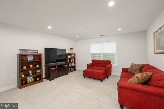 30366 Indigo Way, Georgetown, DE 19947 - carpeted living room featuring recessed lighting and baseboards