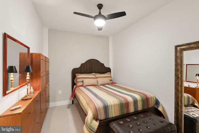1418 N Rhodes St Unit B105, Arlington, VA 22209 - bedroom featuring baseboards and ceiling fan