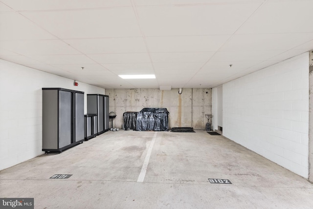 1418 N Rhodes St Unit B105, Arlington, VA 22209 - below grade area featuring a drop ceiling