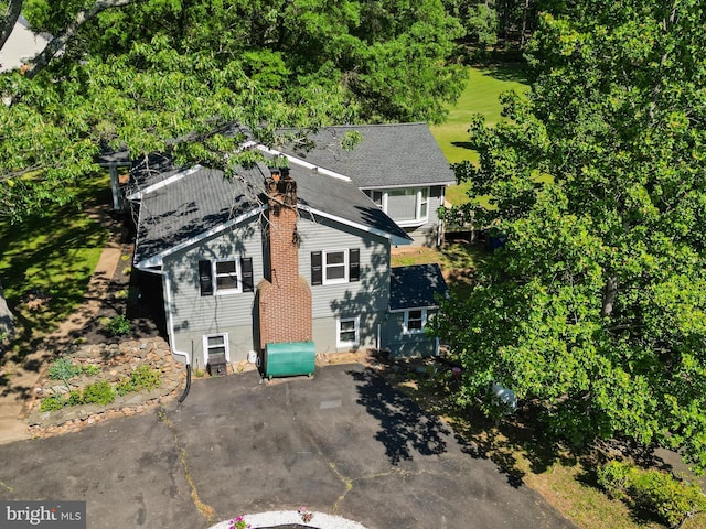 view from above of property