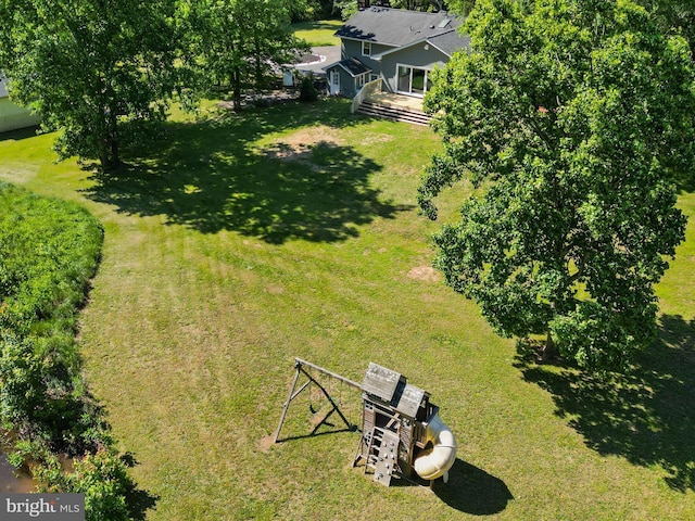 view from above of property