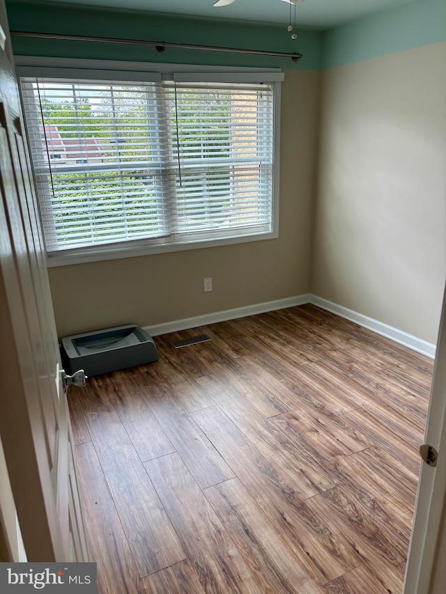 226 Smallwood Ct, West Chester, PA 19380 - spare room with plenty of natural light, wood finished floors, and ceiling fan