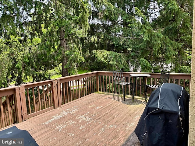 226 Smallwood Ct, West Chester, PA 19380 - wooden deck with area for grilling