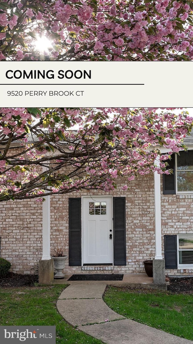 9520 Perry Brook Ct, Nottingham, MD 21236 - property entrance featuring brick siding