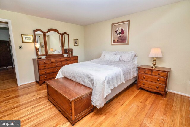 9520 Perry Brook Ct, Nottingham, MD 21236 - bedroom featuring light wood-type flooring and baseboards