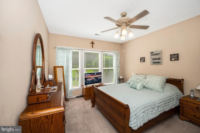 24 Smithfield Way, Fredericksburg, VA 22406 - bedroom with light carpet and ceiling fan