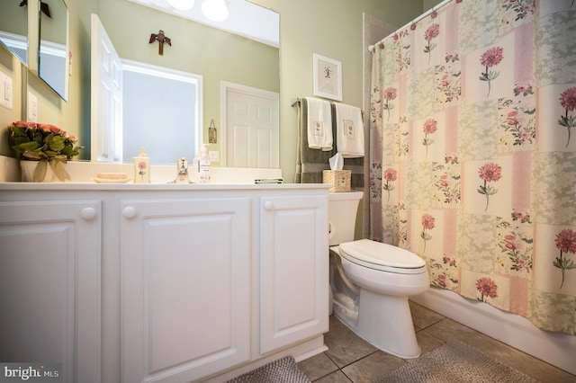 24 Smithfield Way, Fredericksburg, VA 22406 - full bathroom featuring tile patterned floors, vanity, and a shower with shower curtain
