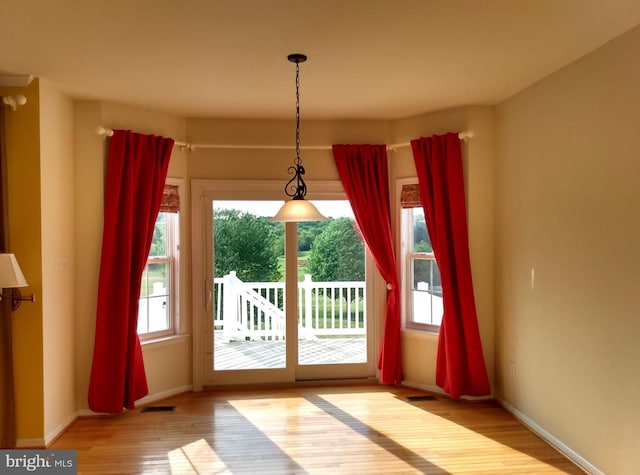 1372 Summerswood Dr, Saint Thomas, PA 17252 - entryway featuring wood finished floors, plenty of natural light, and baseboards