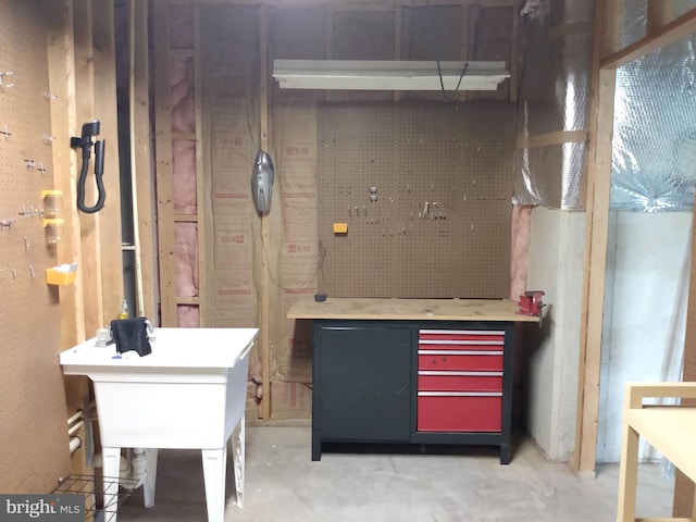 1372 Summerswood Dr, Saint Thomas, PA 17252 - misc room featuring a workshop area and concrete floors