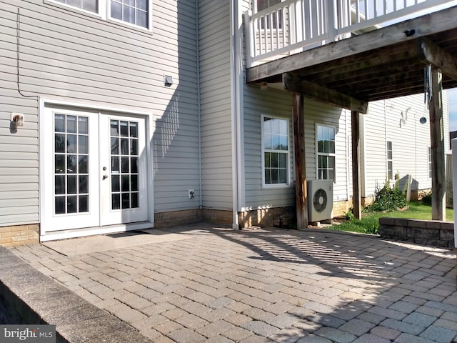 1372 Summerswood Dr, Saint Thomas, PA 17252 - view of patio / terrace featuring french doors and ac unit