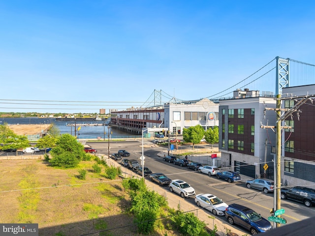 water view with a notable bridge