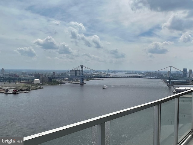 901 N Penn St Unit P2304, Philadelphia, PA 19123 - water view with a notable bridge and nearby urban area