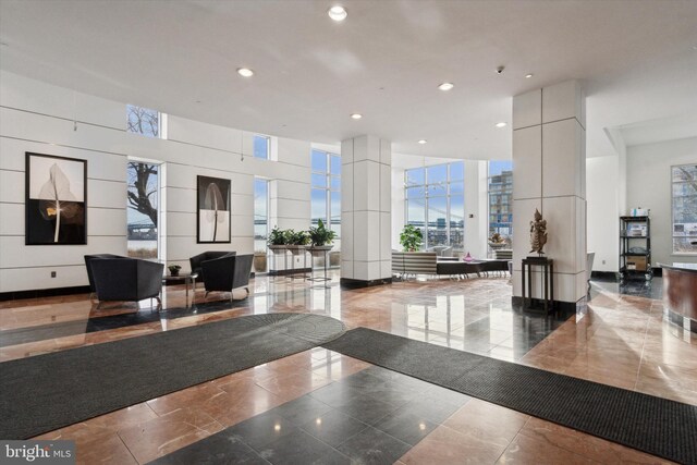 901 N Penn St Unit P2304, Philadelphia, PA 19123 - common area featuring recessed lighting and a view of city