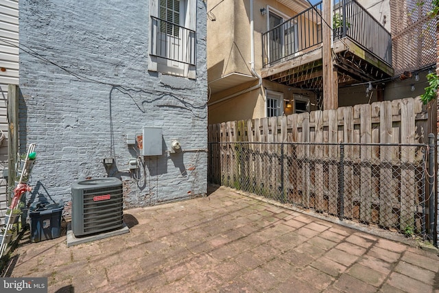 117 E Clement St, Baltimore, MD 21230 - view of patio / terrace with central AC unit