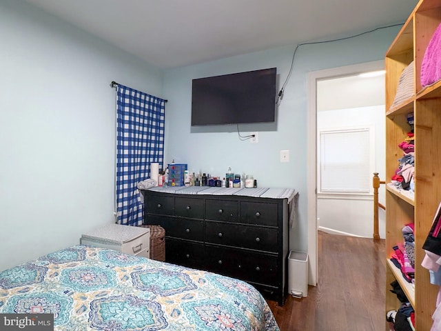 7020 Taylor Ter, Hyattsville, MD 20784 - bedroom with dark wood finished floors