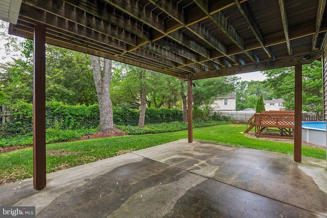 view of patio / terrace featuring a playground