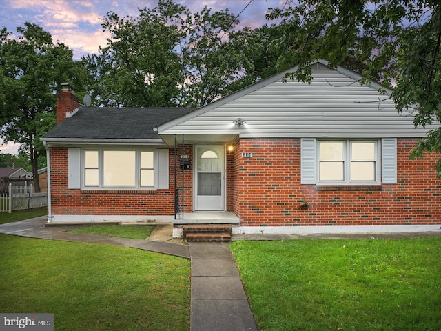 233 Molden Dr, Winchester, VA 22601 - bungalow-style house featuring brick siding, a chimney, and roof with shingles