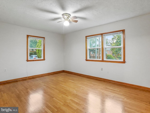 233 Molden Dr, Winchester, VA 22601 - empty room featuring light wood finished floors, ceiling fan, baseboards, and a textured ceiling