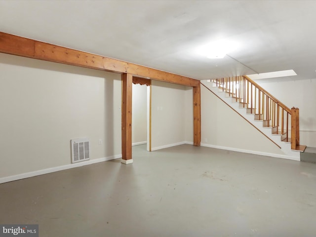 233 Molden Dr, Winchester, VA 22601 - finished below grade area featuring stairs and baseboards