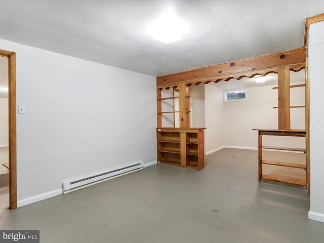 233 Molden Dr, Winchester, VA 22601 - below grade area featuring a baseboard radiator and baseboards