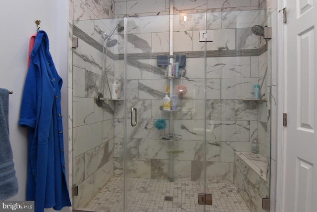 full bath with a stall shower