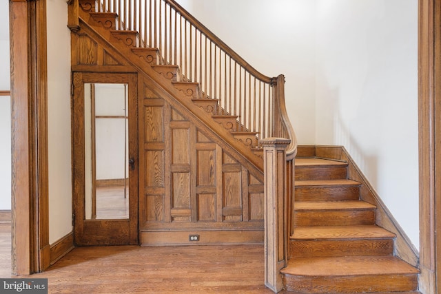 108 3rd St NE, Washington, DC 20002 - stairway featuring wood finished floors