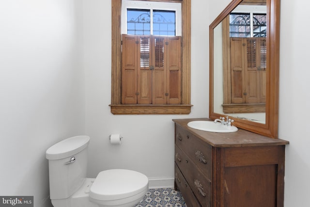 108 3rd St NE, Washington, DC 20002 - half bathroom featuring plenty of natural light and vanity